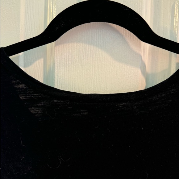 Lea & Viola by Anthropologie Black Short Sleeve Top Size 1X - Picture 5 of 11